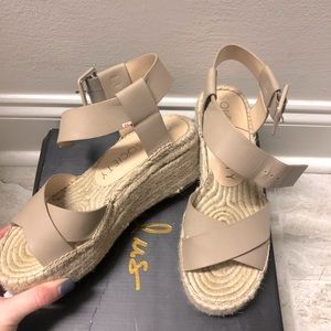 Sole Society | Audrina Espadrille Taupe Wedges